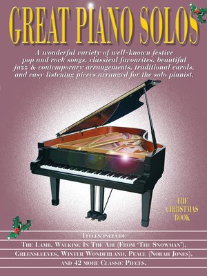 cover image of Great Piano Solos: The Christmas Book